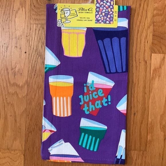 Blue Q cotton dish towel  - I’d Juice That! - Picture 1 of 8